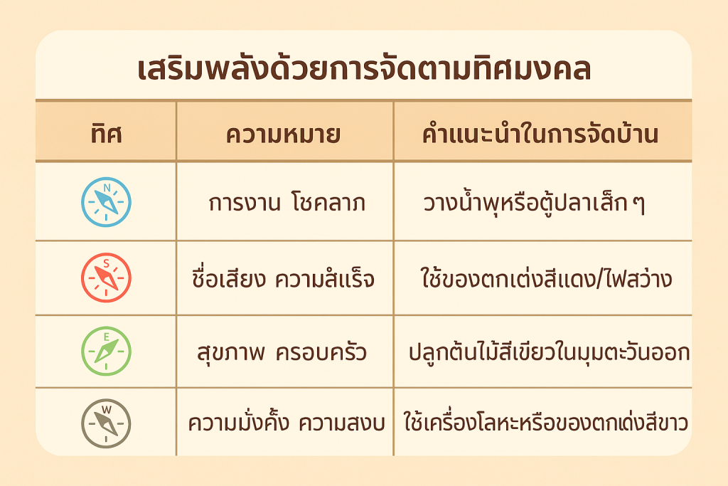 จัดบ้านตามหลักฮวงจุ้ย